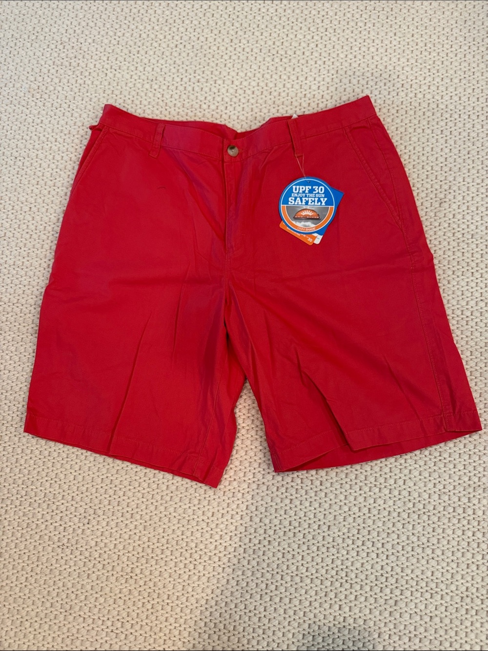 Columbia Men's Red UPF 30 Outdoor Shorts